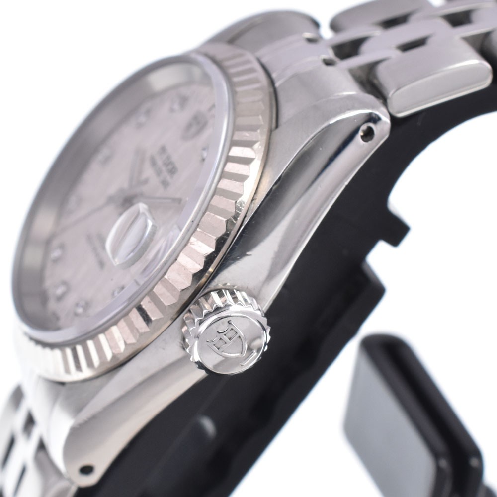 with paper TUDOR Princess Date 92414 10P Diamond Automatic Ladies Watch K#147915