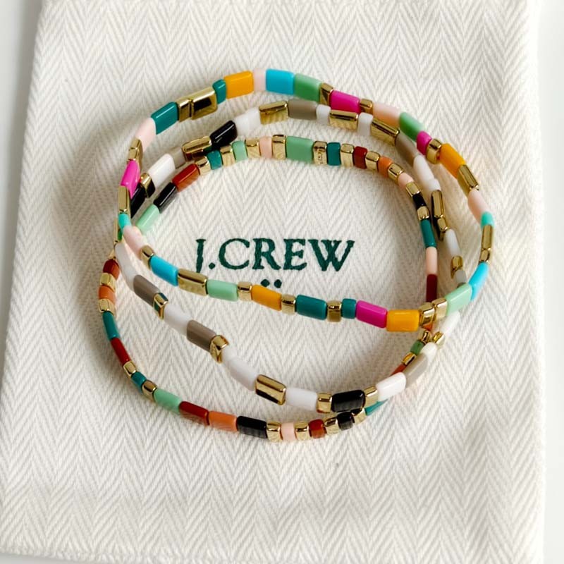 3pcs Jcrew Boho Beads Stretch Bracelet Chic Women Party Vacation Jewelry Gift