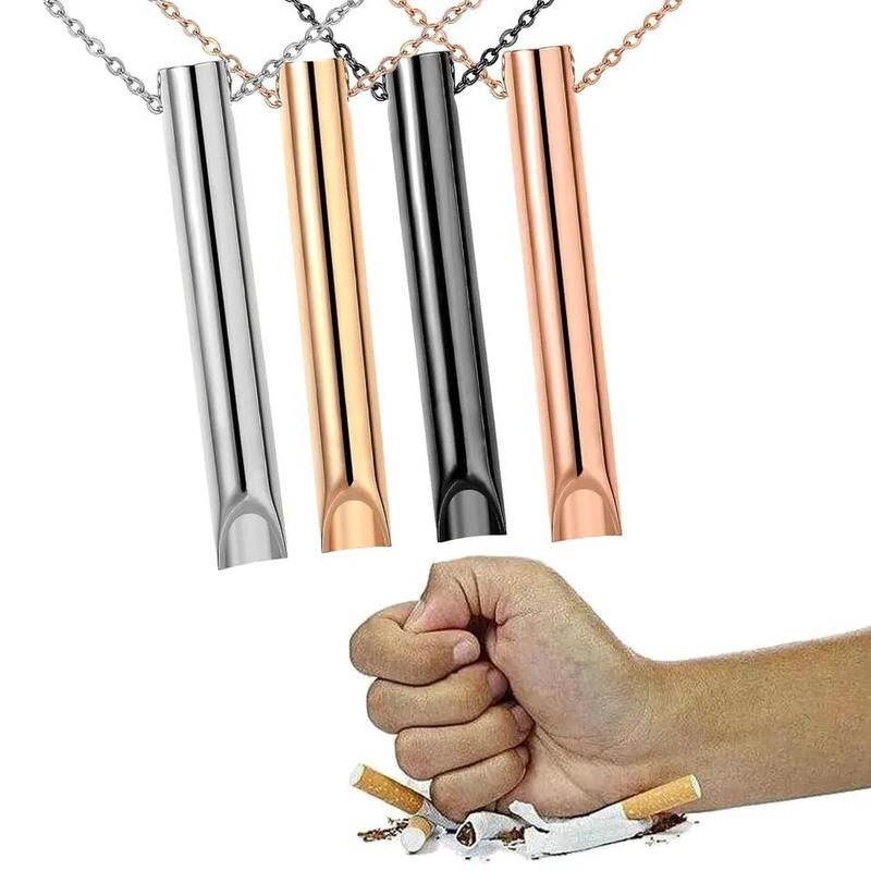 2PCS Breathing Necklace for Anxiety Relief, Mental Fatigue Relief, Quit Smoking
