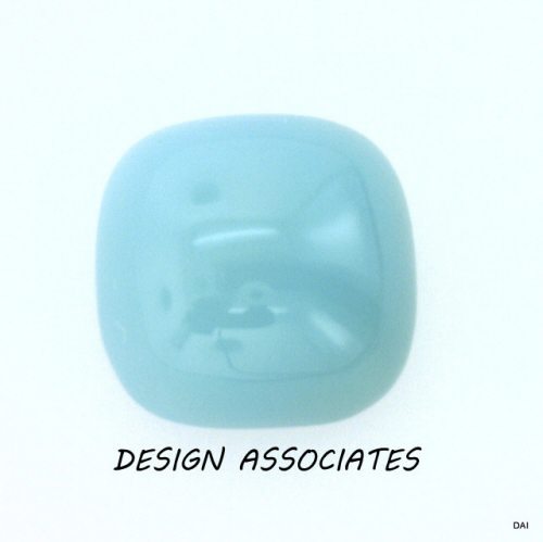 AQUA BLUE CHALCEDONY 9 MM CUSHION CUT OUTSTANDING BLUE COLOR (173578)