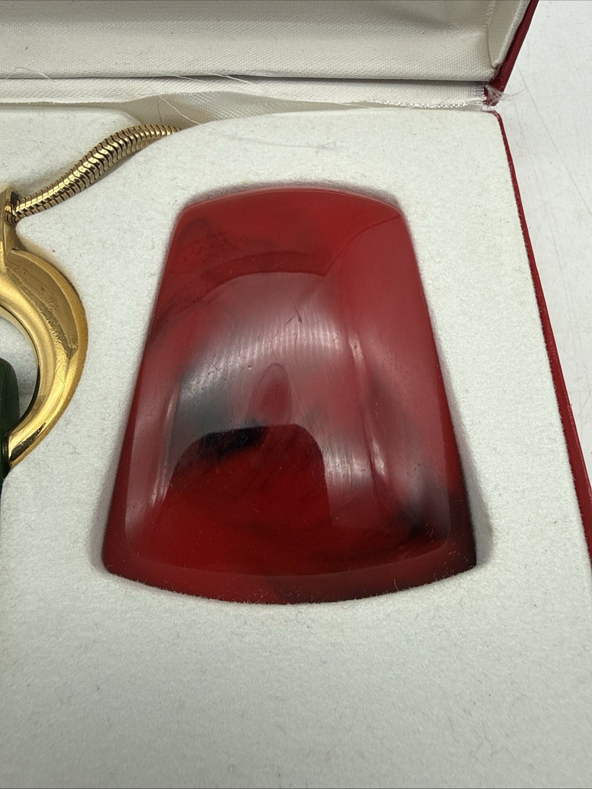 ICONIC 70’S LANVIN PARIS NECKLACE INTERCHANGEABLE LUCITE MODERN “KEIRA” PENDANT