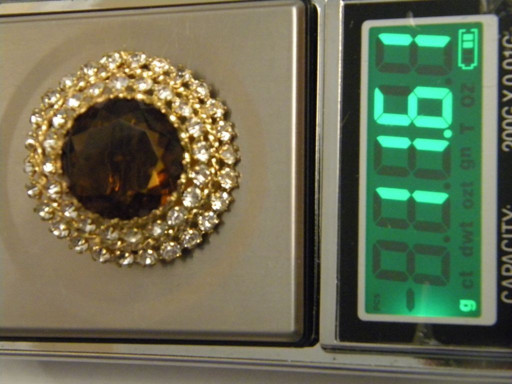 Beautiful Czech Jewelry Brooch Czechoslovakia Vintage Jablonex 284