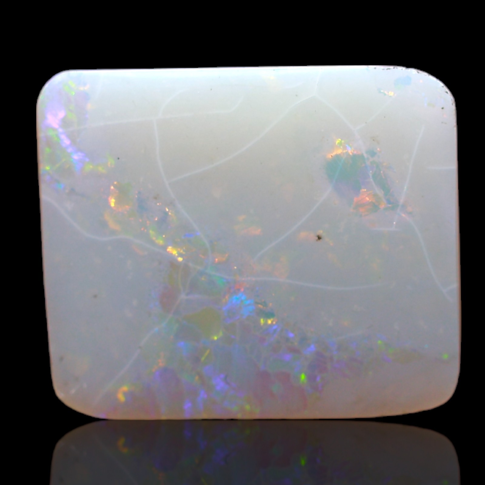 3.00 Cts Natural Square Fire Opal Cabochon Healing Bracelet Making 13x11x3 mm
