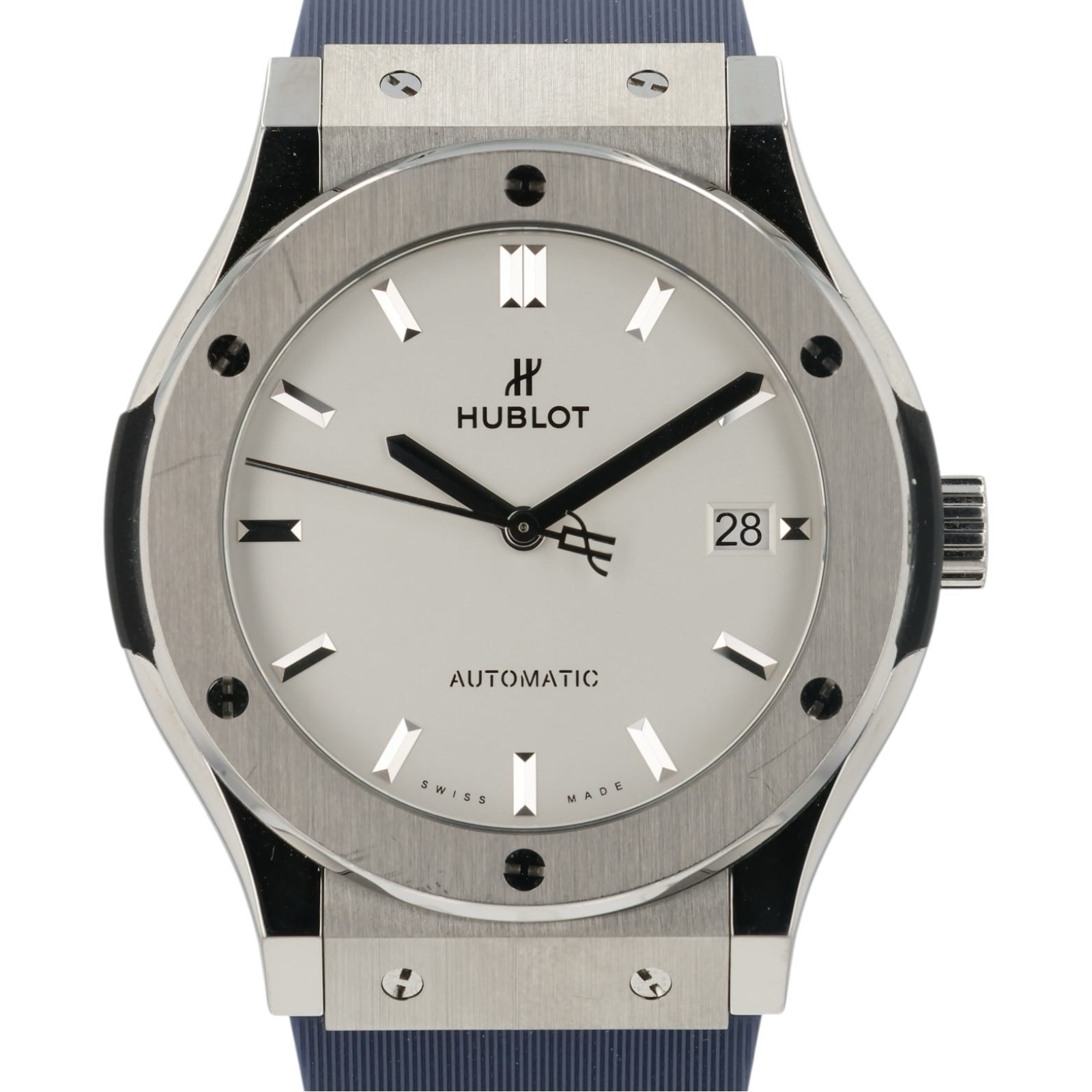 Hublot Classic Fusion Silver Dial Titanium 45mm Auto Men’s Watch 511.NX.2611.LR