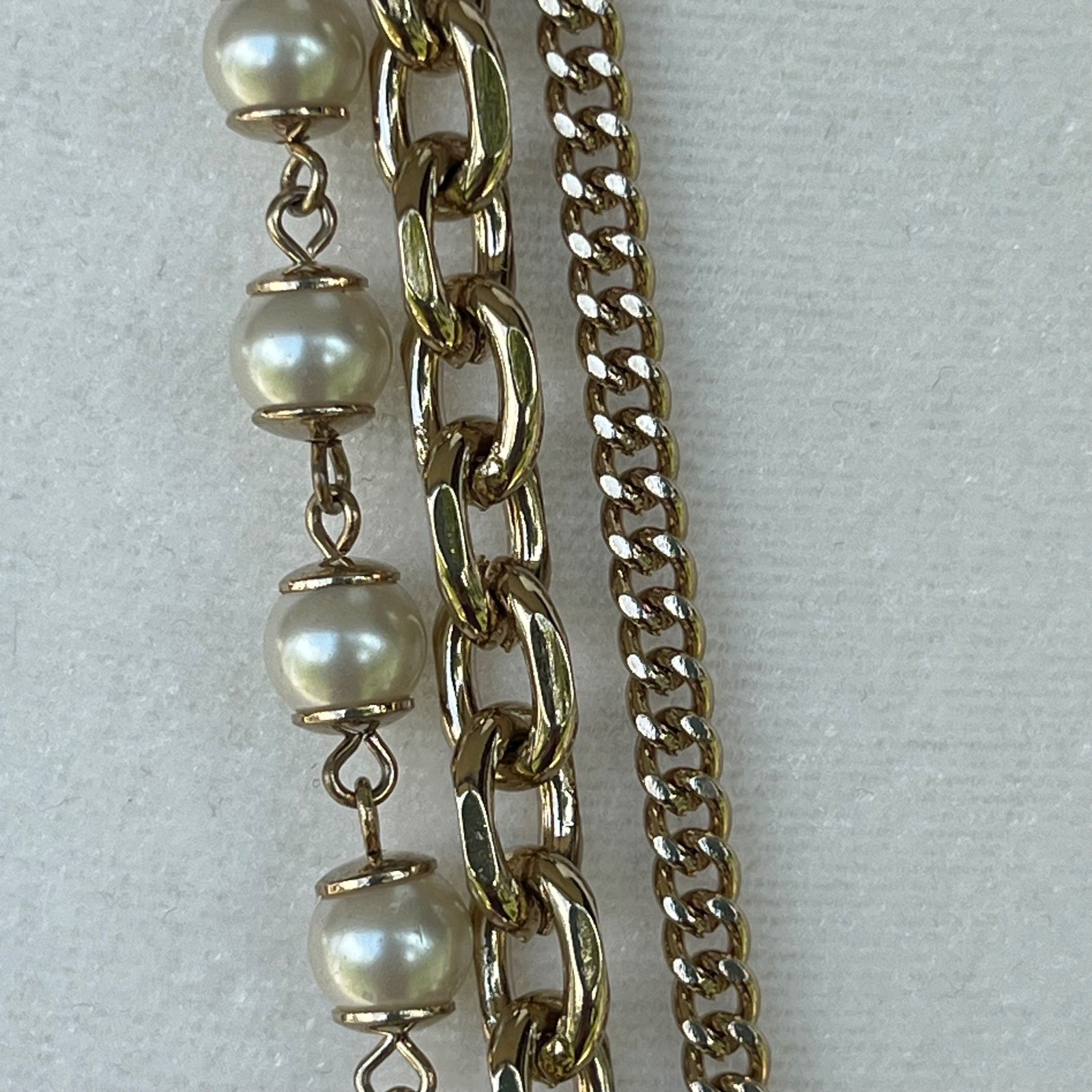 Ann Taylor NEW Gold Tone Multi Strand Layered Necklace Classic Timeless Glam