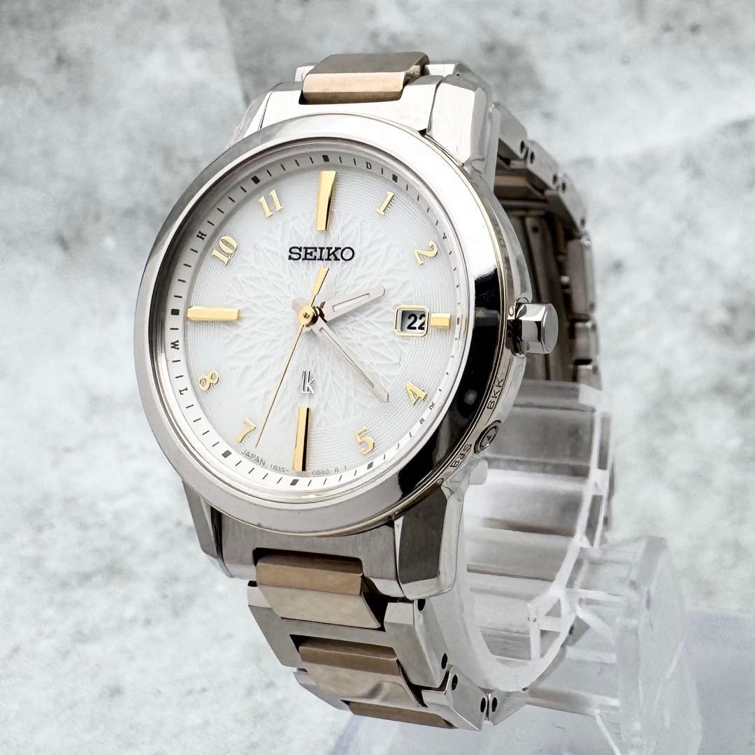 Seiko LUKIA I Collection Solar Dress Watch 27.9mm Wrist 14cm White Dial