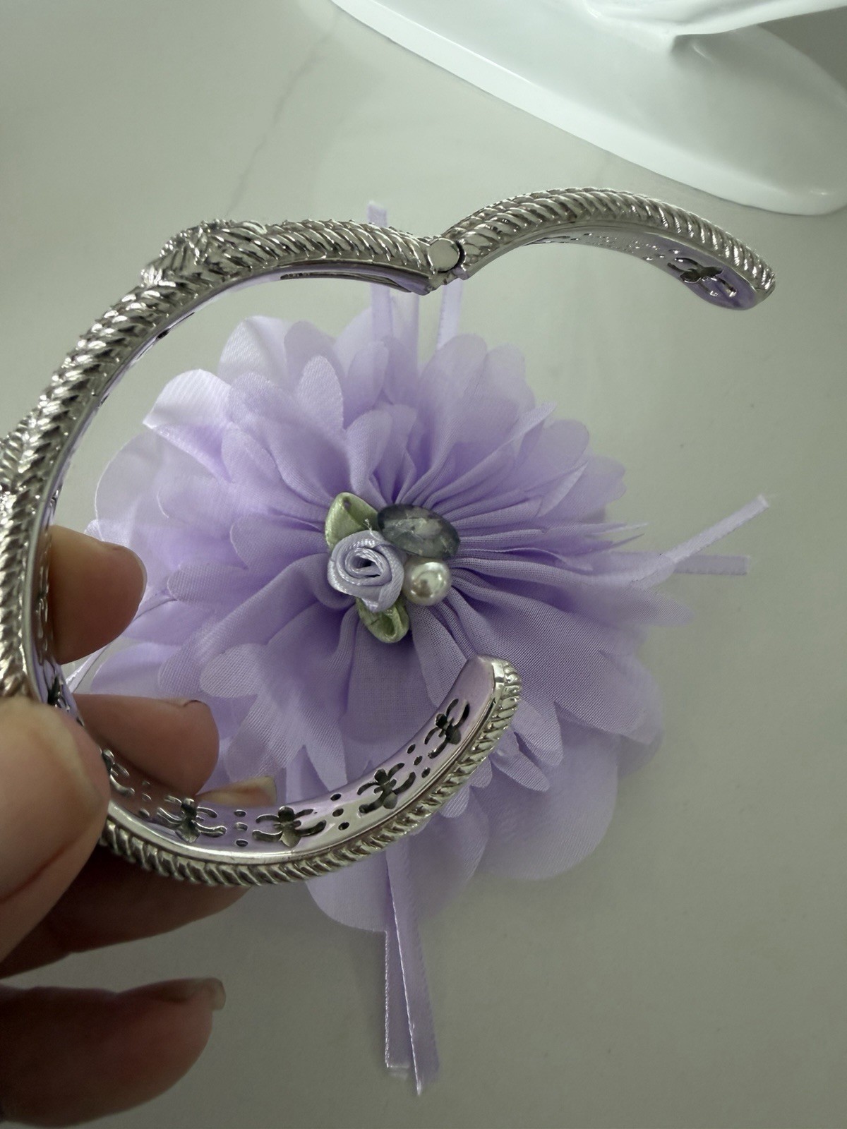 Judith Ripka Heart Bracelet Cz Sterling Triple Heart Cuff 45 Grams