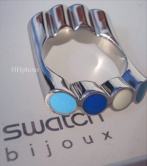 Swatch Bijoux Jewelry: Ring “Ocellus” Blue *New / Extravagant/ Very Rare!*