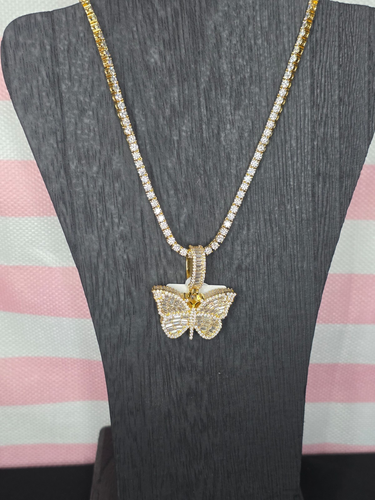 VVS Moissanite Tennis Chain 3mm w/ 2.6ctw Butterfly