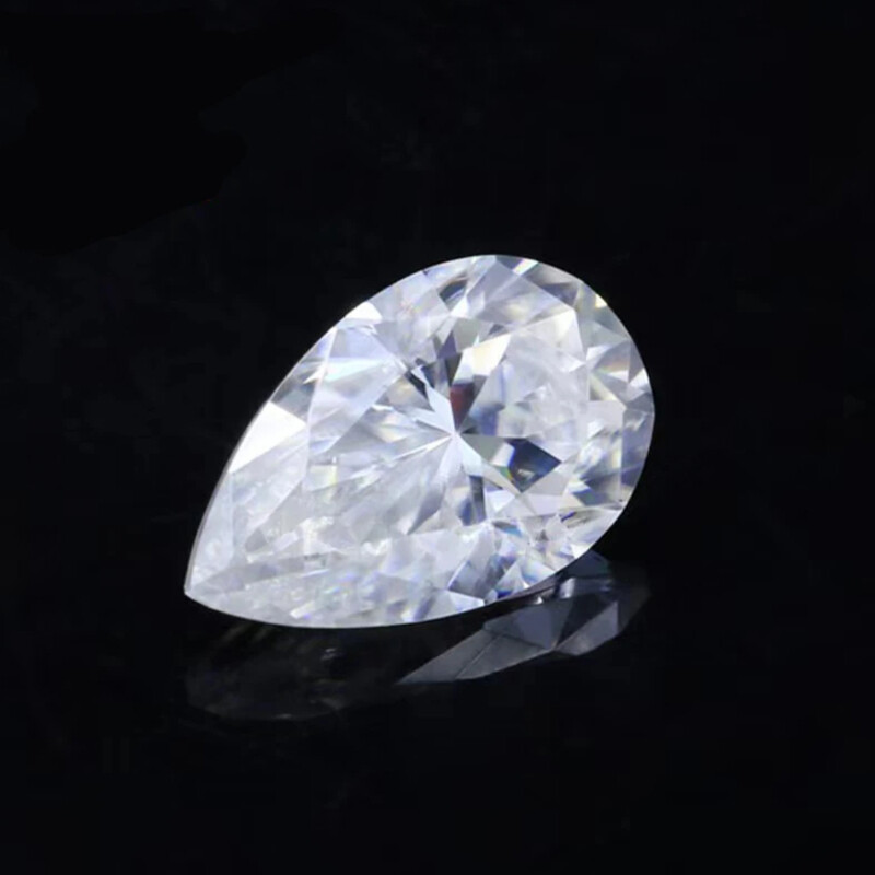 0.5-20ct Pear Cut Loose Moissanite Stone Diamond D Color VVS1 Real Gemstone GRA