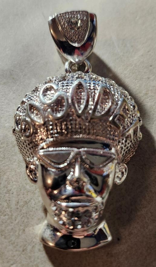 MIP- So So Def Music chrome plated pendant/ matching 30 inch hip hop chain