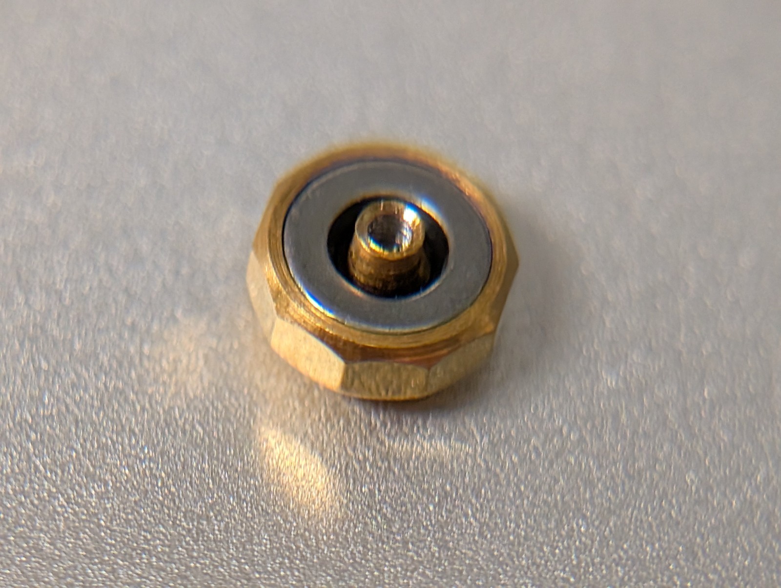 Swiss Made CROWN yellow for Omega 4.5mm x 2.0 Tap 10 NEW, ten sided