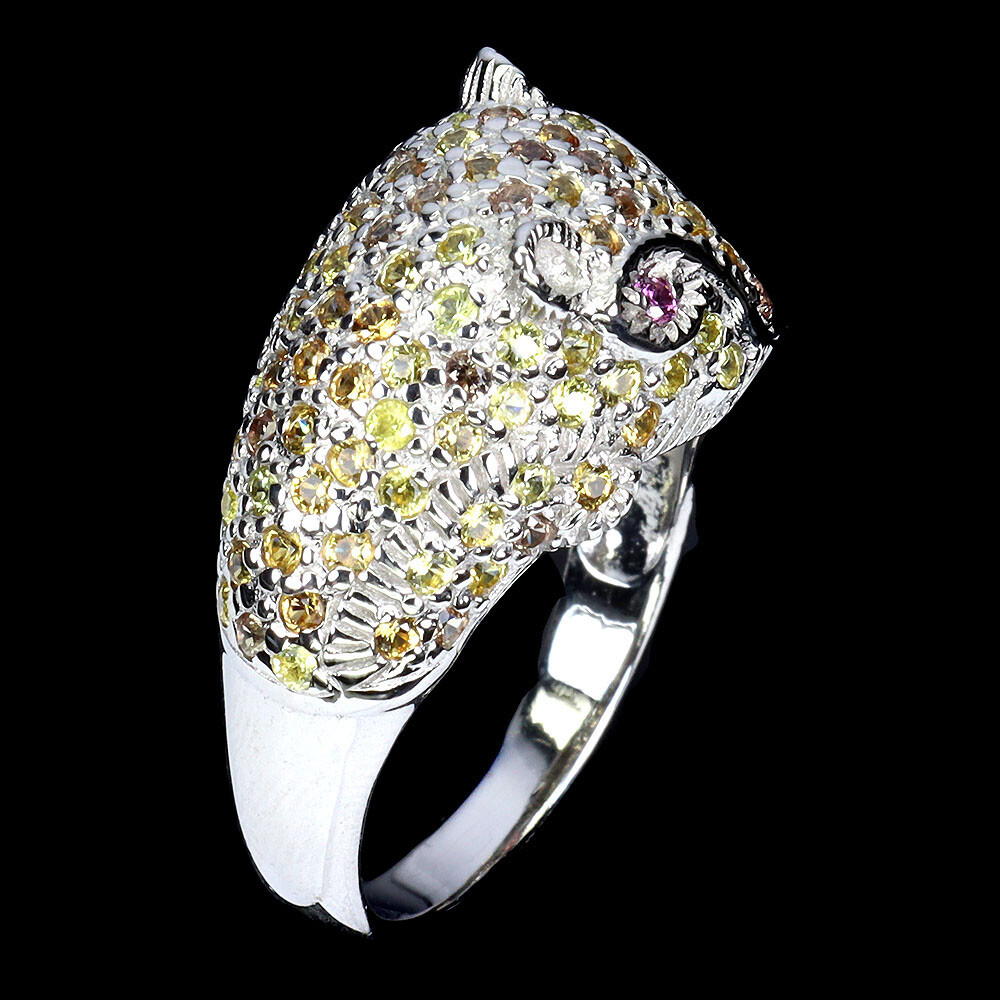 925 Sterling Silver Ring Oval Mozambique Sapphire Natural Gemstone jewelry