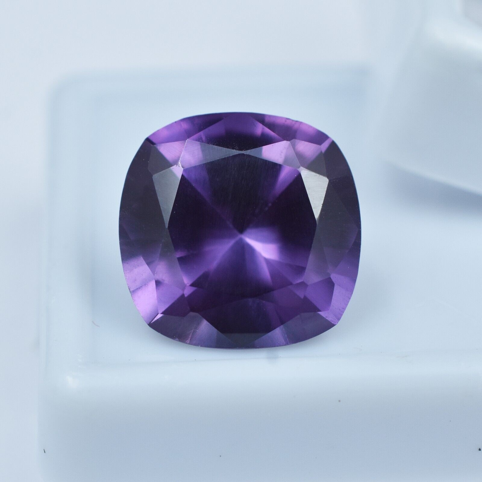 Purple Tanzanite Natural Square Cushion Cut 9.45 Ct CERTIFIED Loose Gemstone