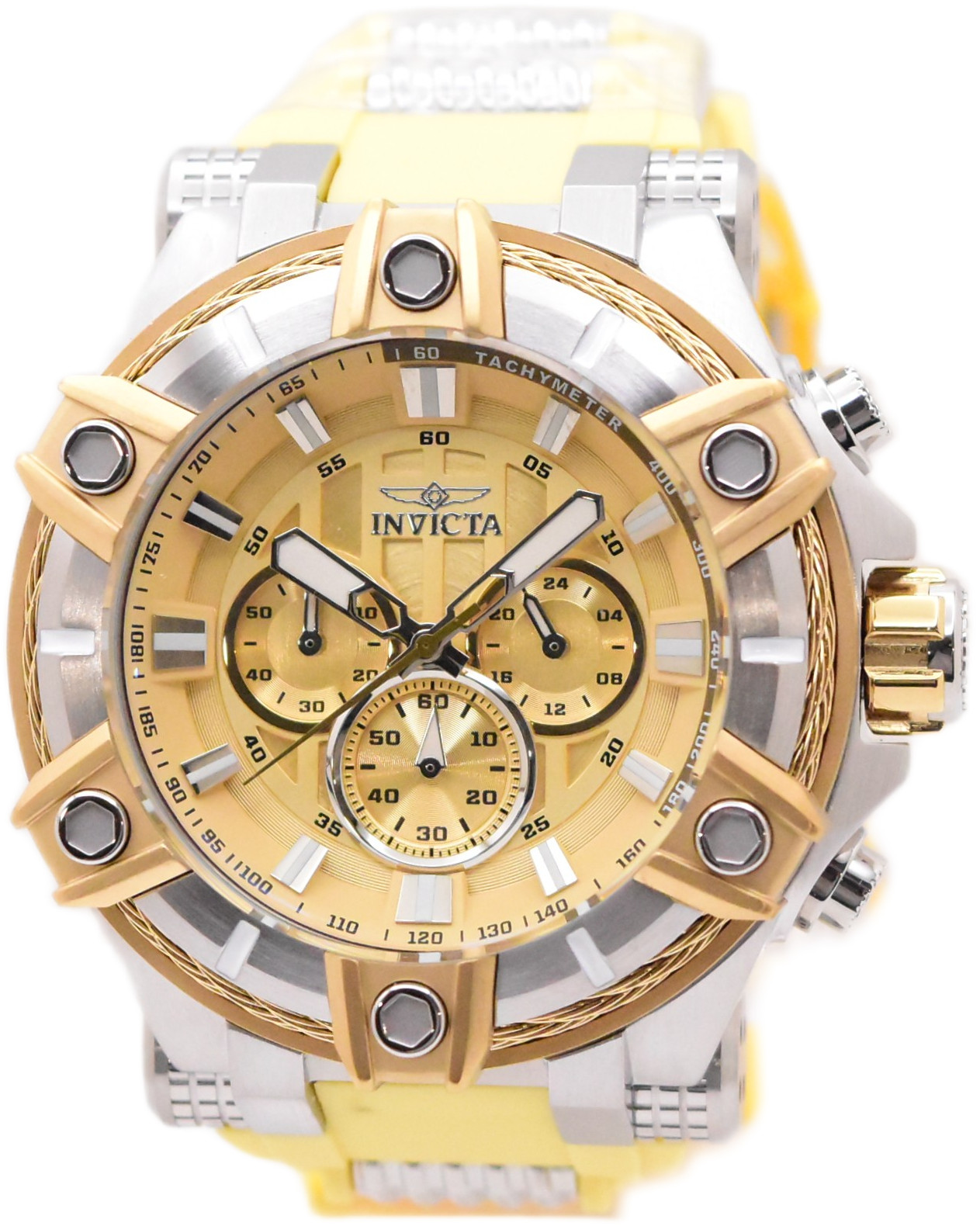 Invicta Bolt Desert Titan Men’s 52mm Tan Quartz Chronograph Watch 49808