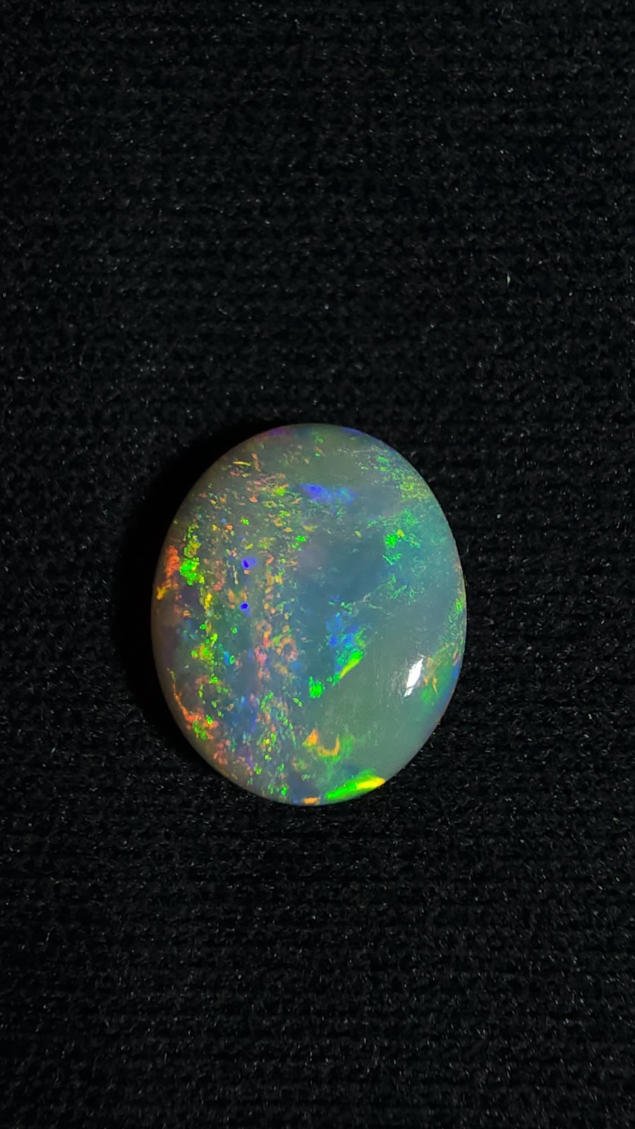 Australian Lightning Ridge 0.90ct Rainbow Crystal Nobby Opal