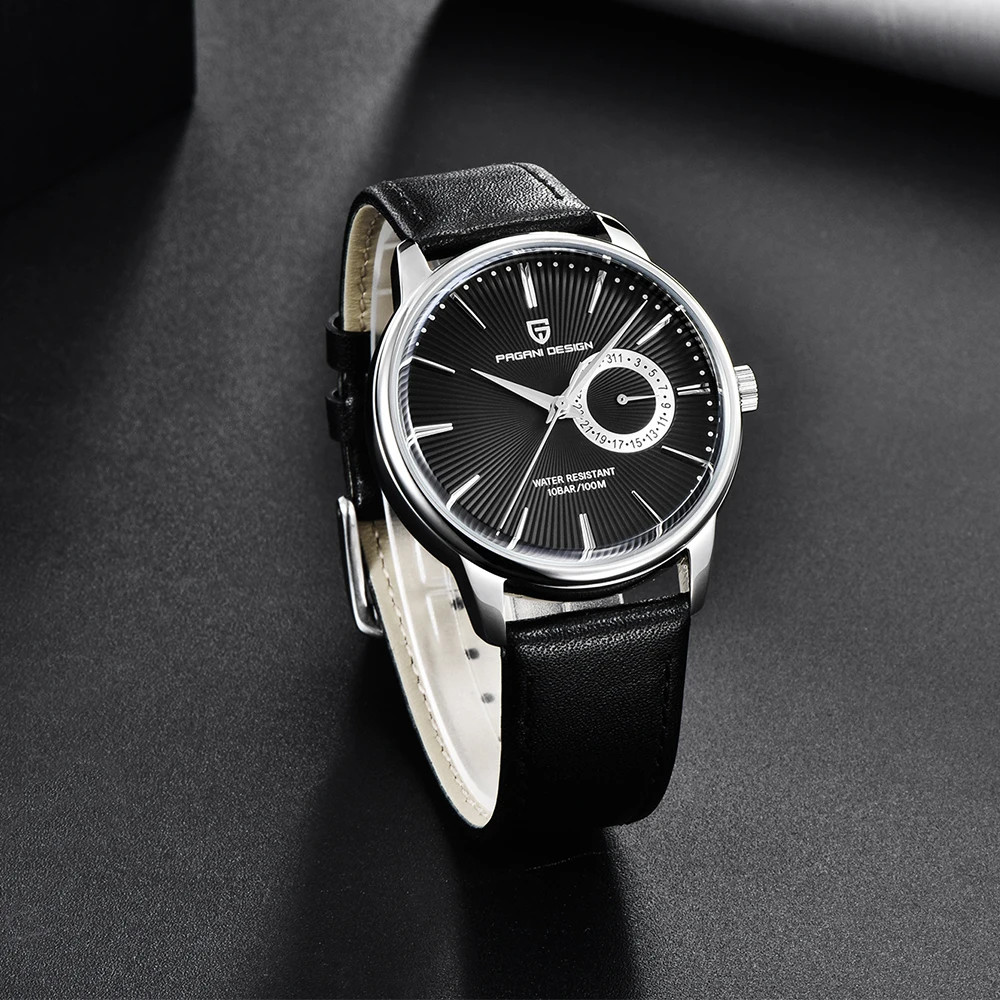 PAGANI DESIGN 1645 Men’s Military Quartz Watch Stainless Steel Waterproof