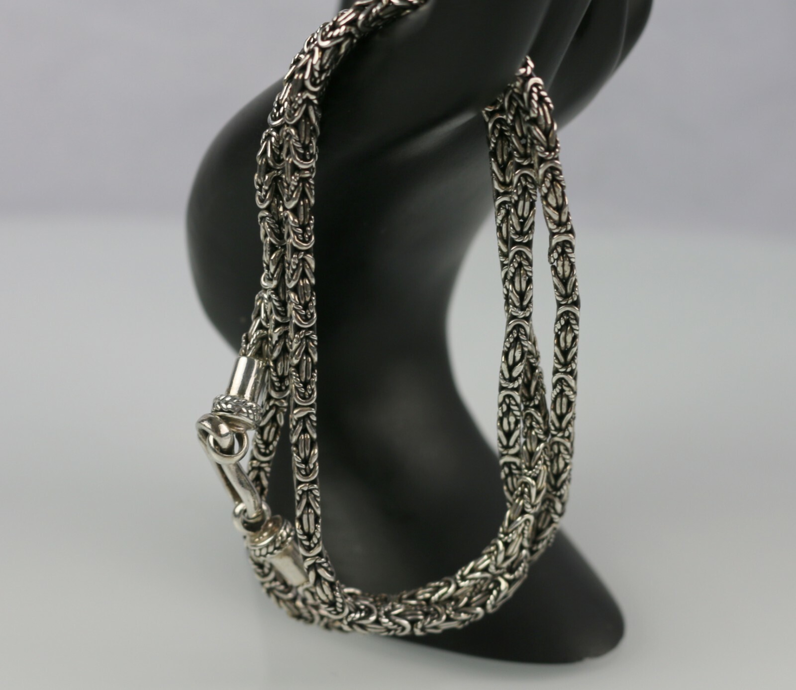 BA Suarti Sterling Silver Bike Chain Necklace 24″ 34grams