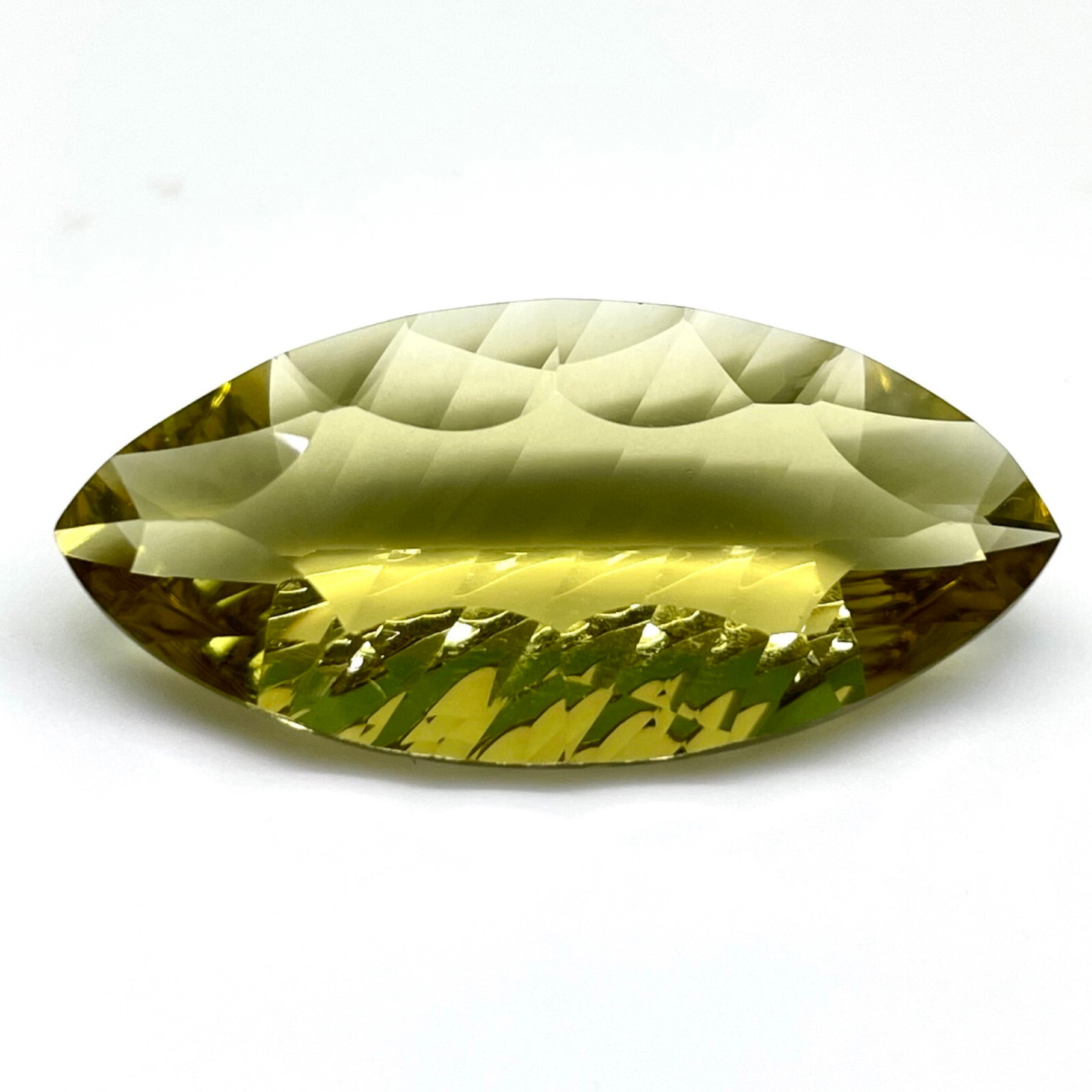 VVS 18.10 Cts Natural Lemon Citrine Marquise Custom Cut Top Quality Gemstone