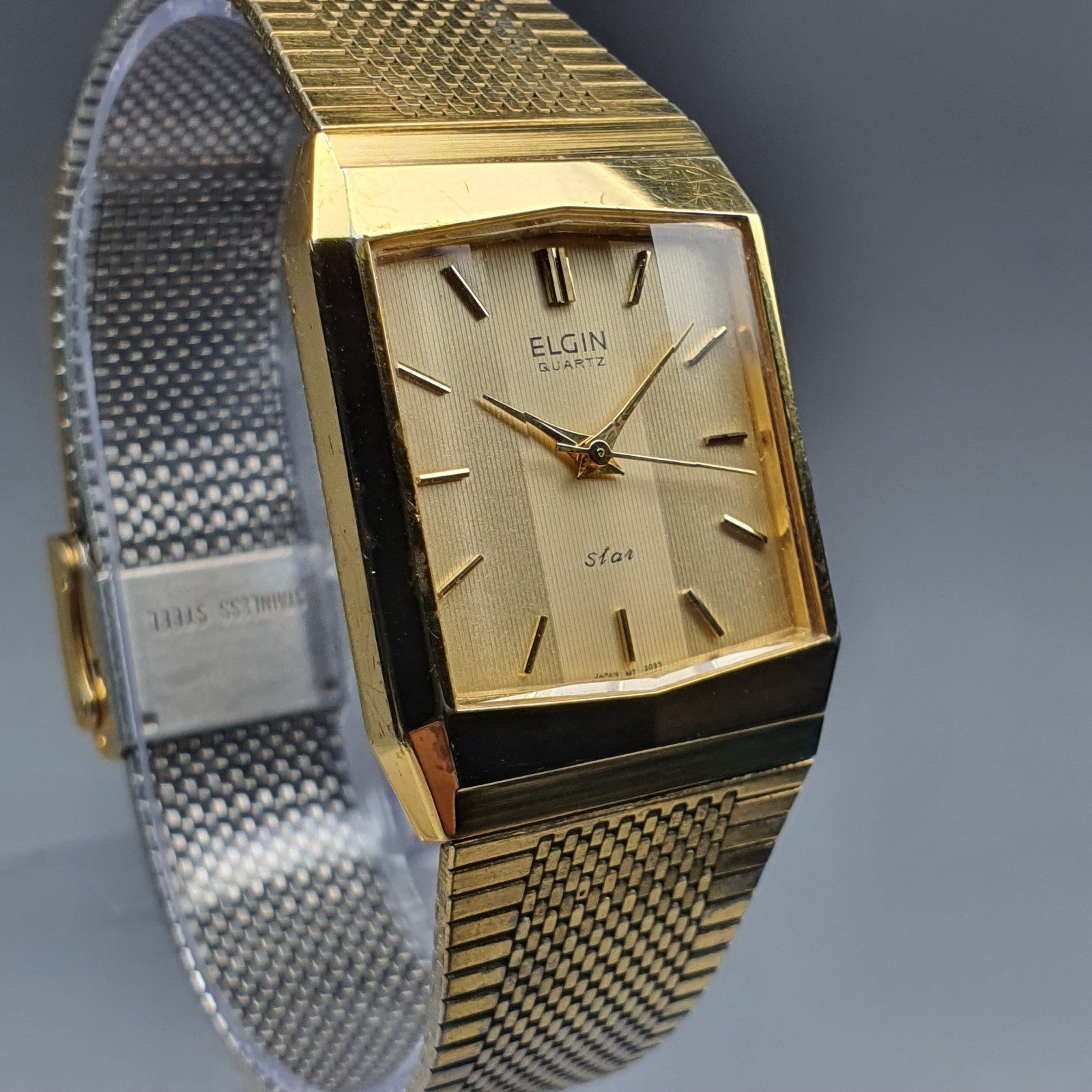 Elgin “Star” (FO143) Cut-Glass Japan-Made Dress Watch Miyota (Citizen) cal.2035