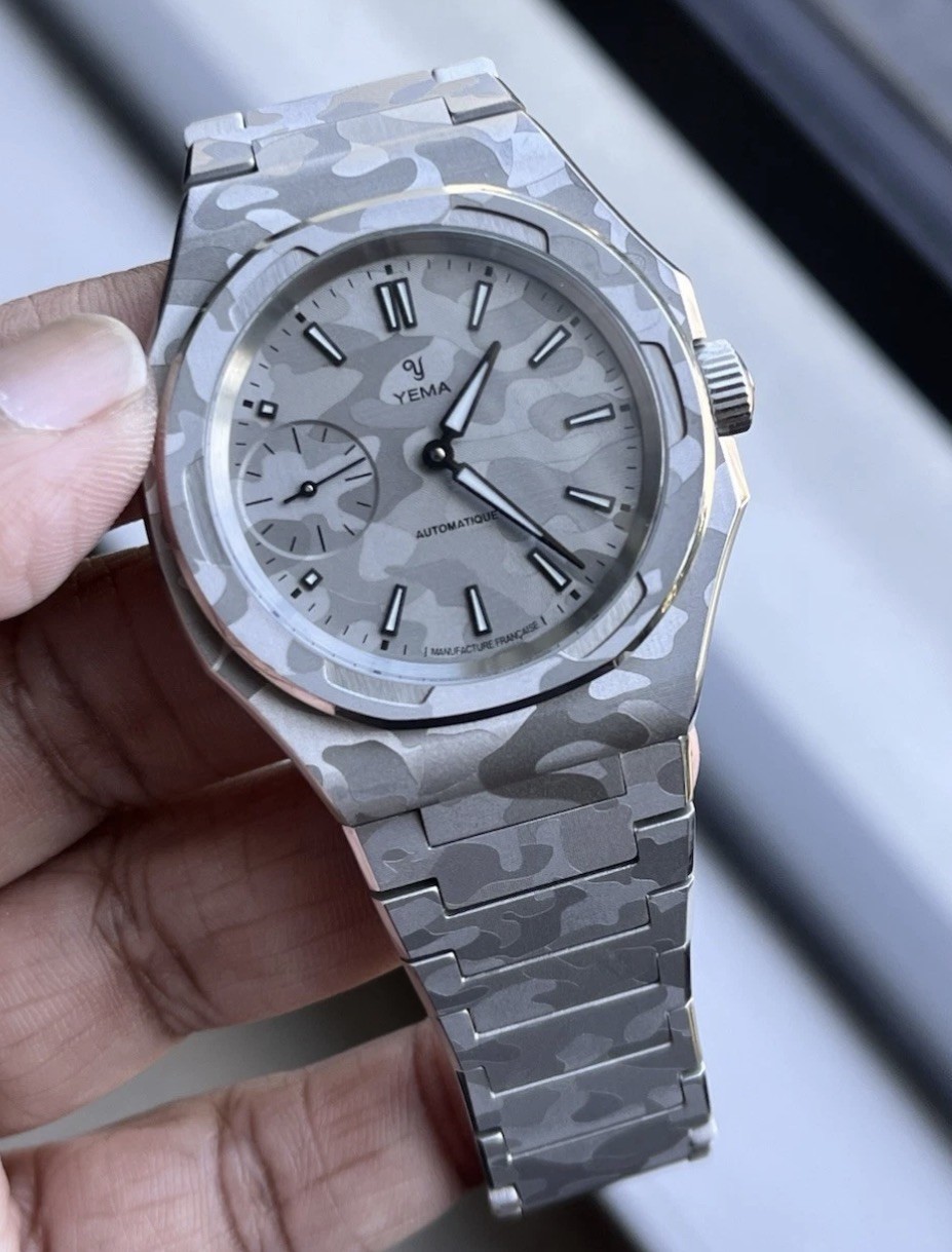 YEMA WRISTMASTER SLIM SMALL SECONDS CMM.29 CAMO SPECIAL EDITION