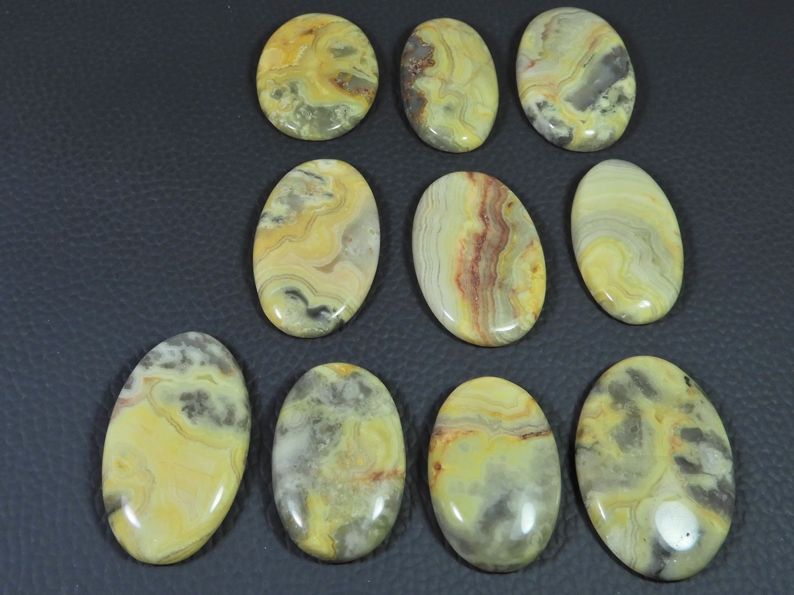 AA++ Natural Australian Crazy Lace Agate Oval Shape Cabochon Loose Gemstone Lot