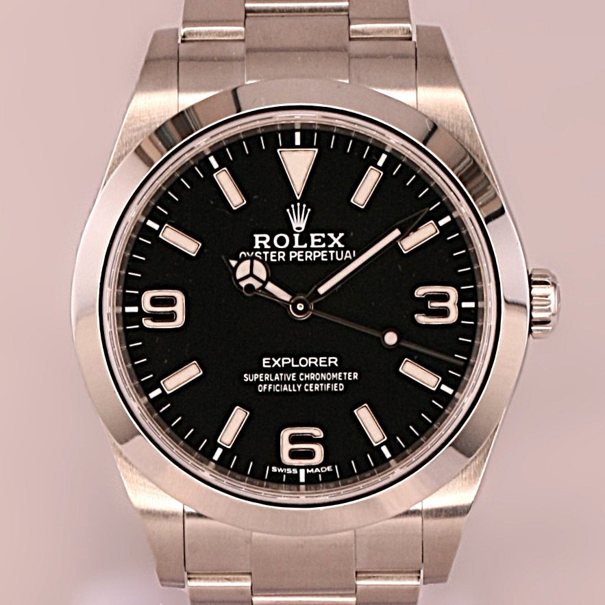 Rolex Explorer Black Dial 214270