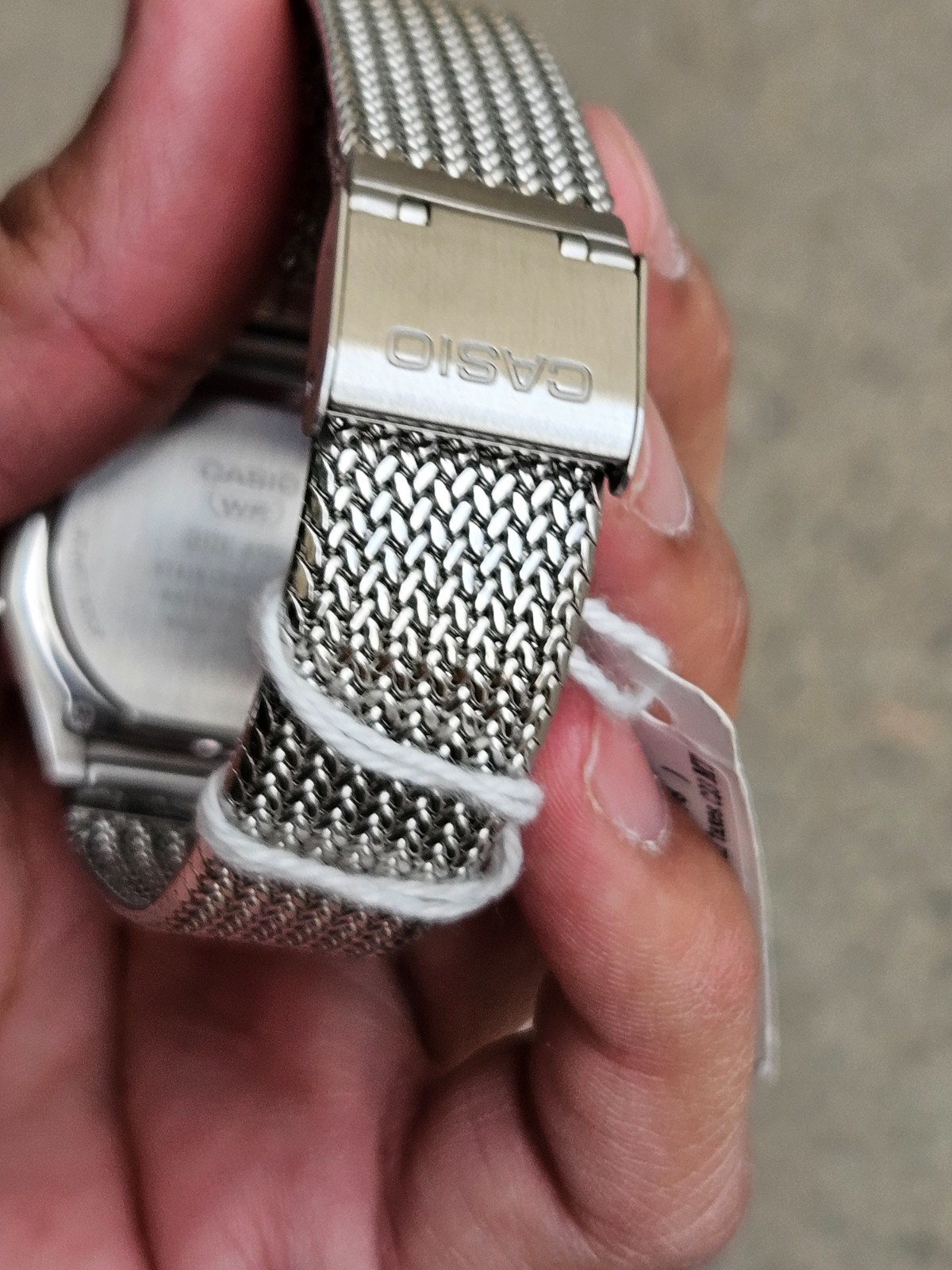 Casio A1000MA-7DF Vintage Digital Watch Stainless Steel Mesh Bracelet Illuminato