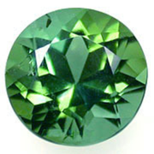 a pair of 5 mm Round Green Lab Created Spinel