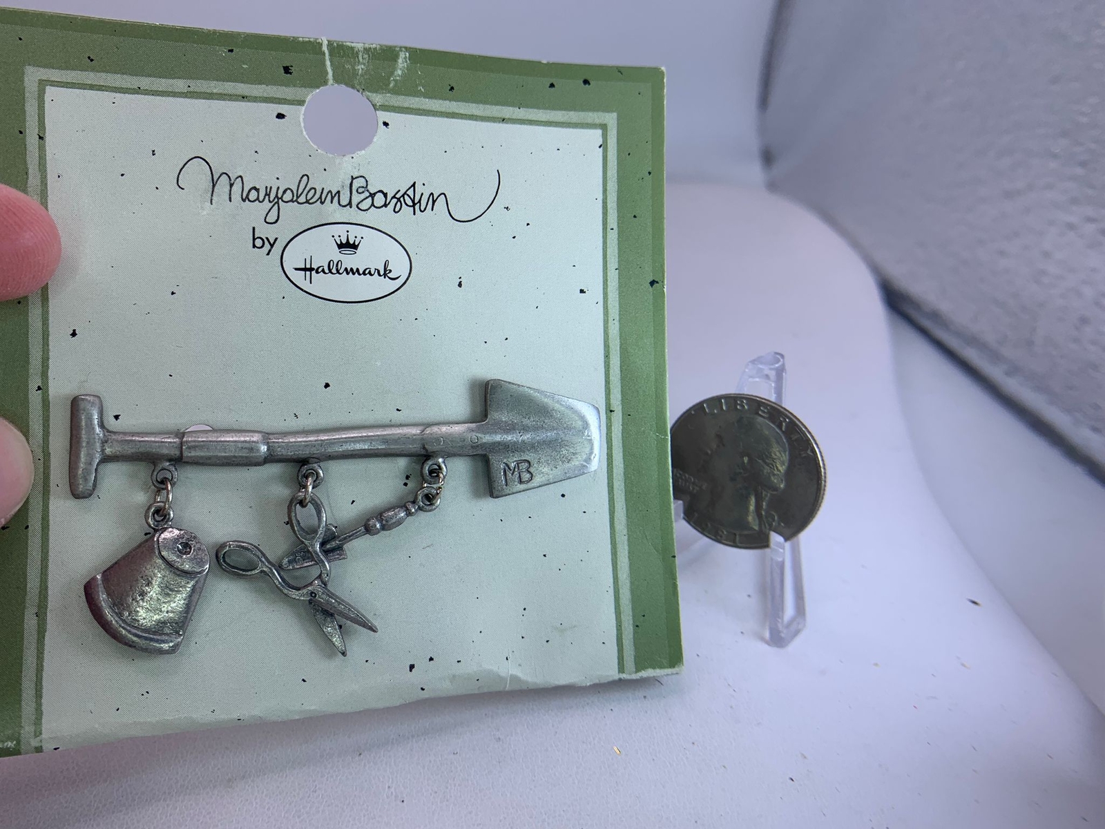 Gardening Tools MARJOLEIN BASTIN The Netherlands Vintage Silver Brooch V-9842*