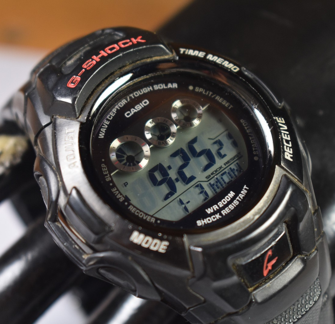 Vintage Casio G-Shock GW-530A (2688) Tough Solar Atomic Watch NEW SOLAR BATTERY!