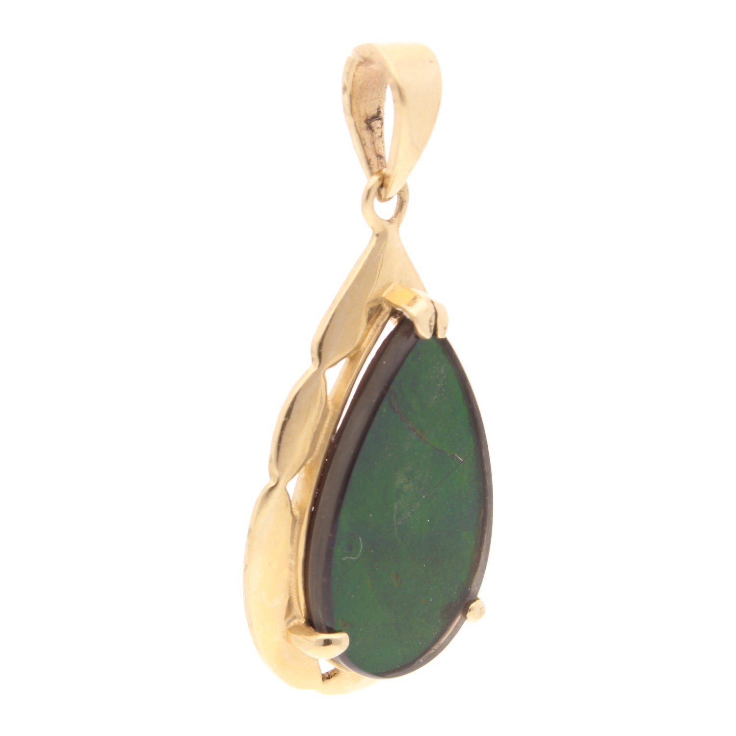 14Carat Yellow Gold Korite Pendant (15x26mm)