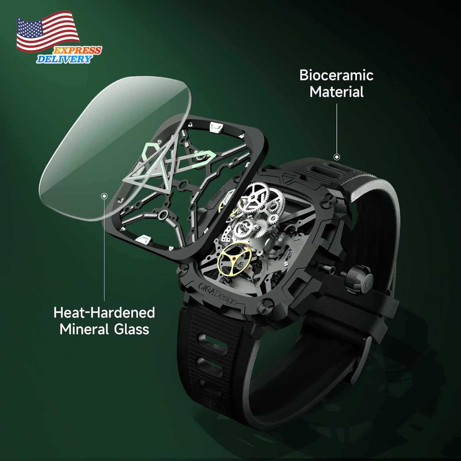 CIGA Design Automatic Watch – X Series Eye of Horus Mechanical Skeleton Watch