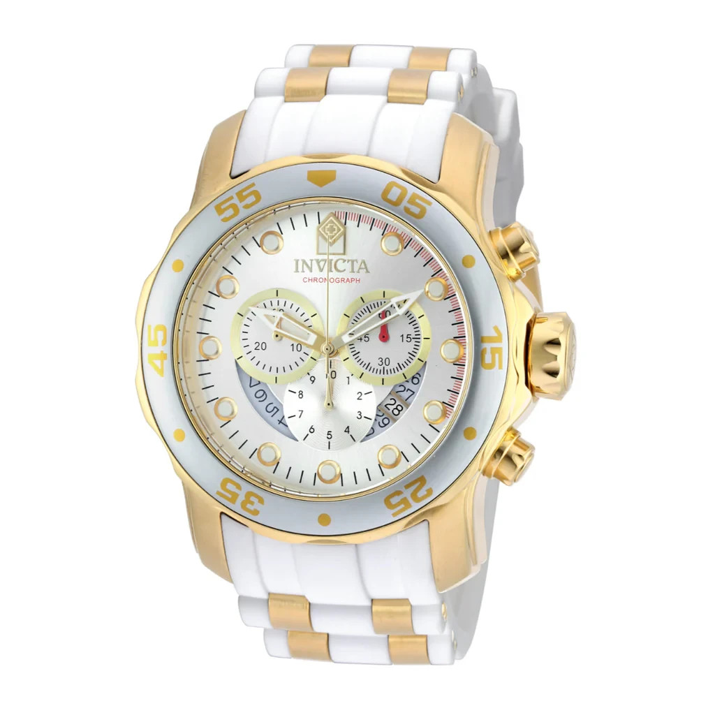 20291 – Invicta Pro Diver SCUBA Men’s Watch – 48mm, Gold, White (20291)