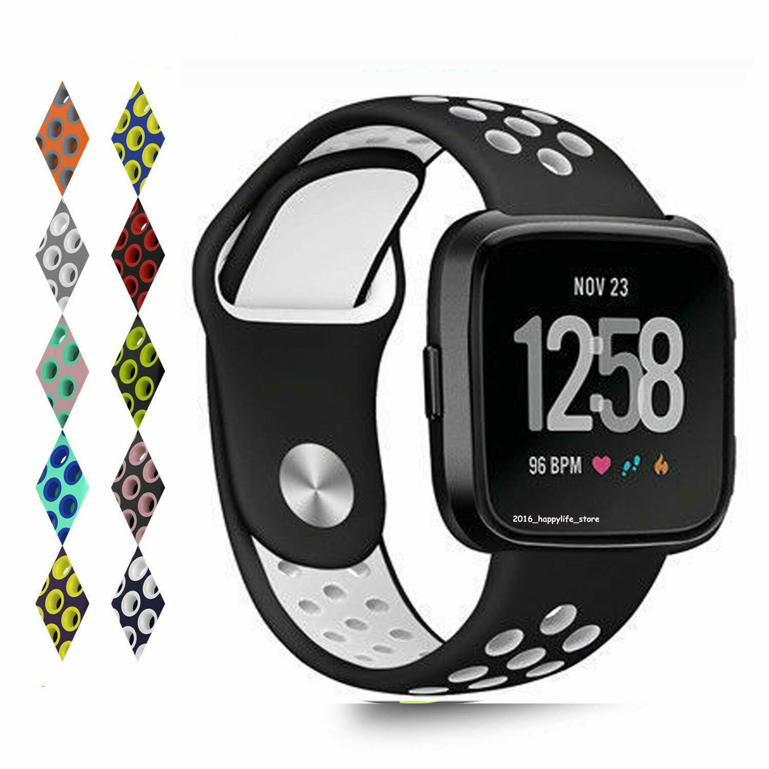 For Fitbit Versa 2 1/Lite Wrist band Breathable Sport Silicone Strap Watch Bands