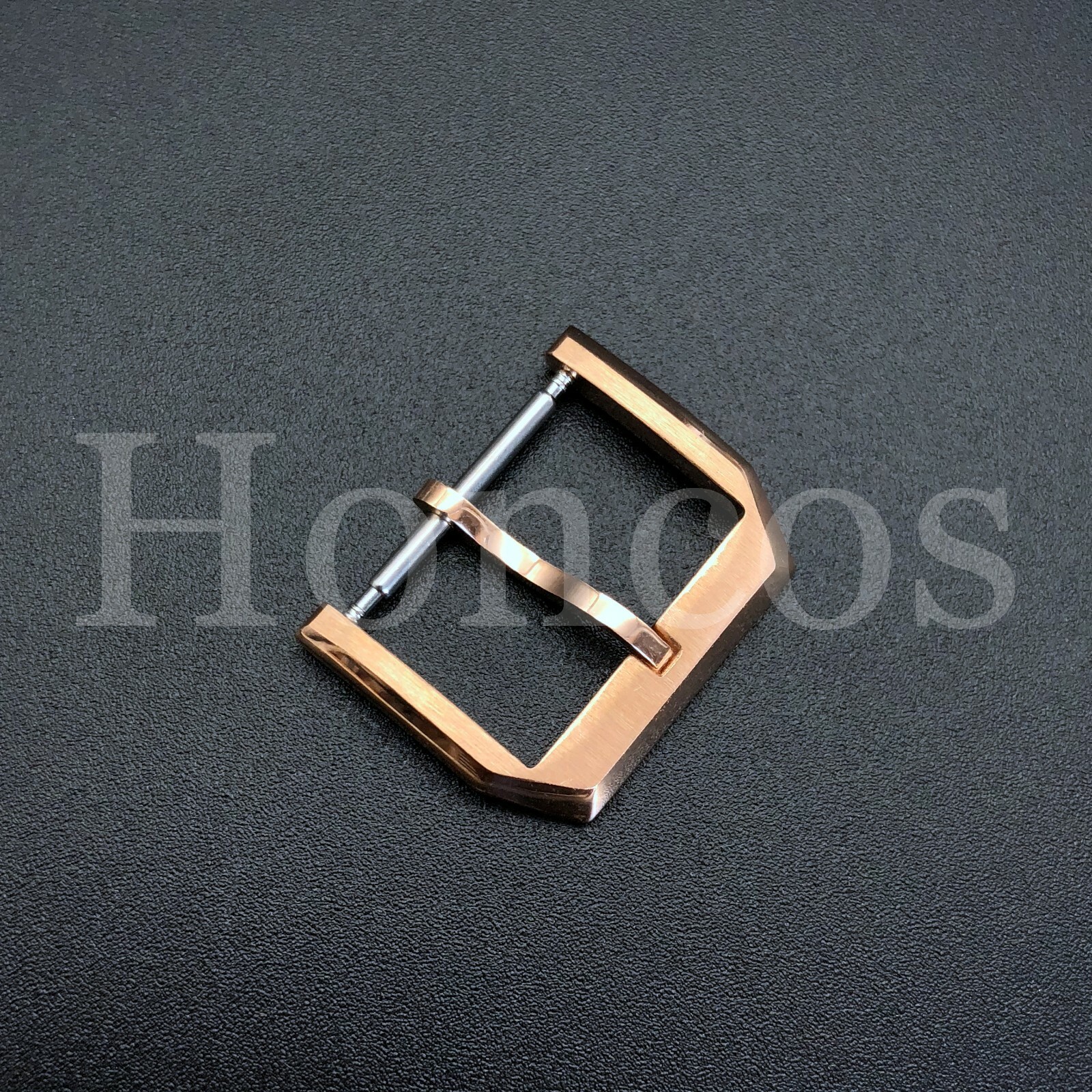 18MM TANG TONGUE BUCKLE FIT IWC PILOT PORTUGUESE TOP GUN LEATHER STRAP ROSE GOLD