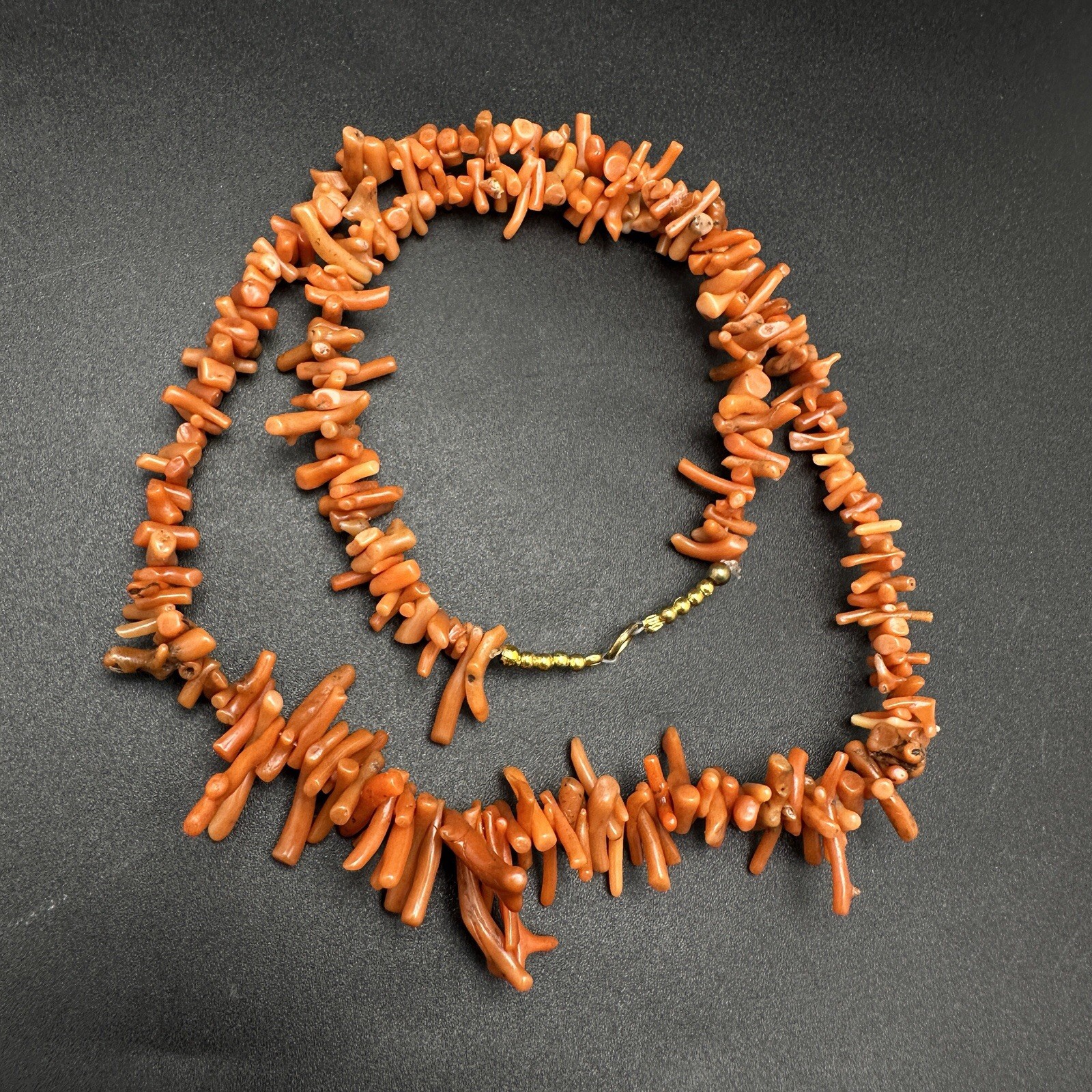 Wonderful ￼29,2 gram Antique natural coral necklace Rare