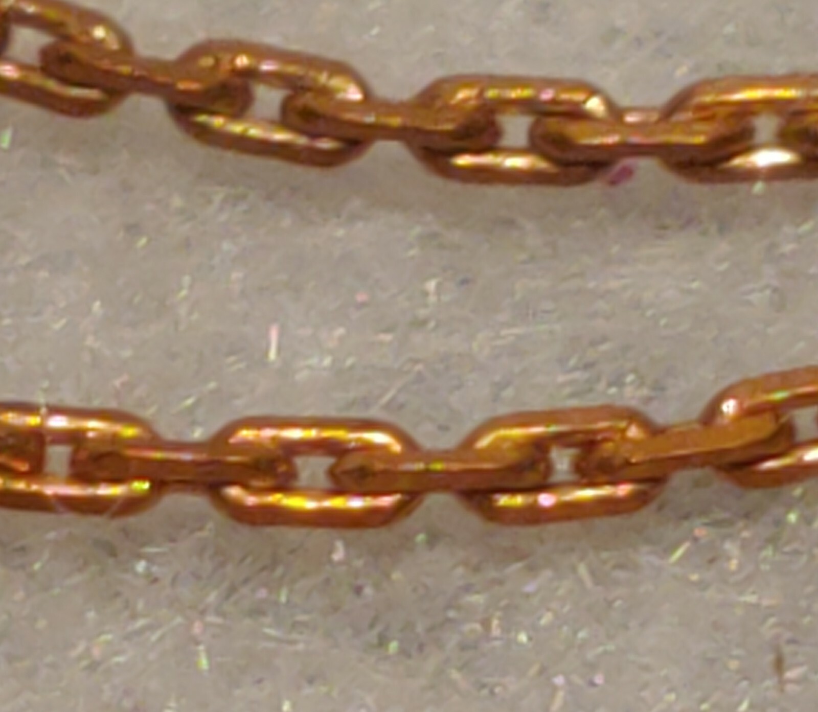 VINTAGE COPPER ( Fine ) Chain 23.5″ Long Necklace (Width 1mm) (CHAIN LINK STYLE)