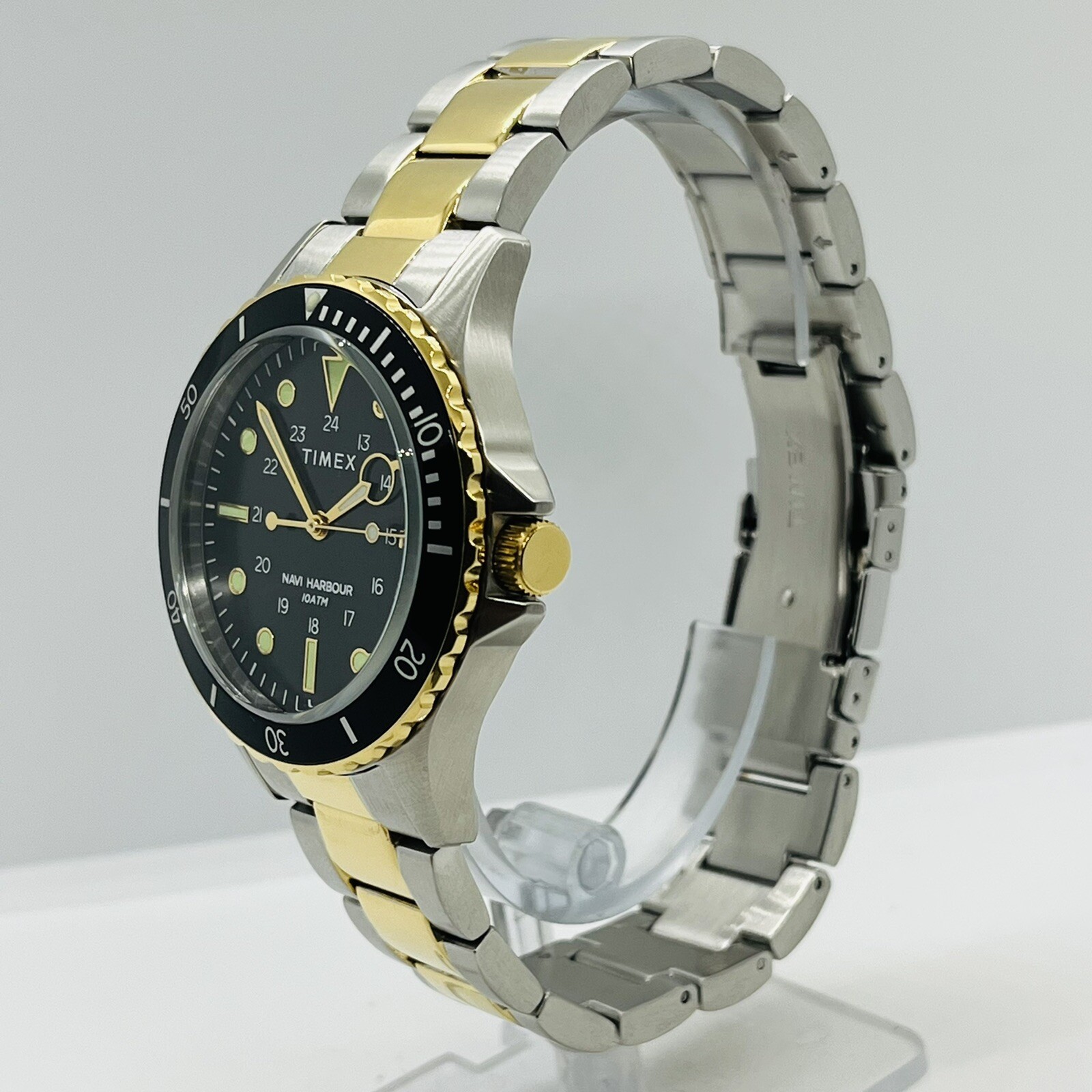 Timex Men’s Navi Harbor Two-Tone 10ATM Stainless Steel 40mm Military Watch