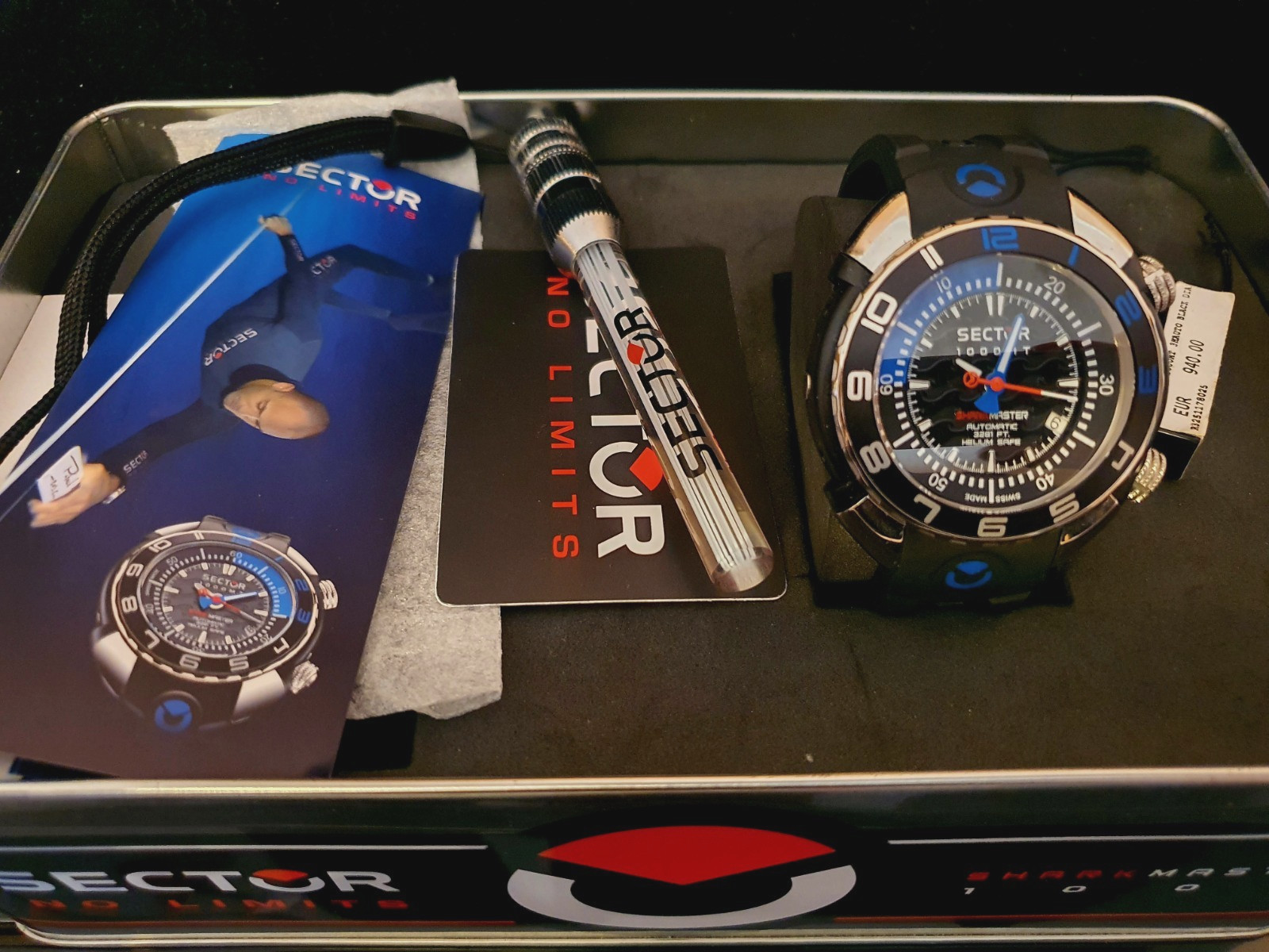 Sector Shark Master 1000 MT Automatic NEW 48mm Helium Safe ETA 25J Swiss
