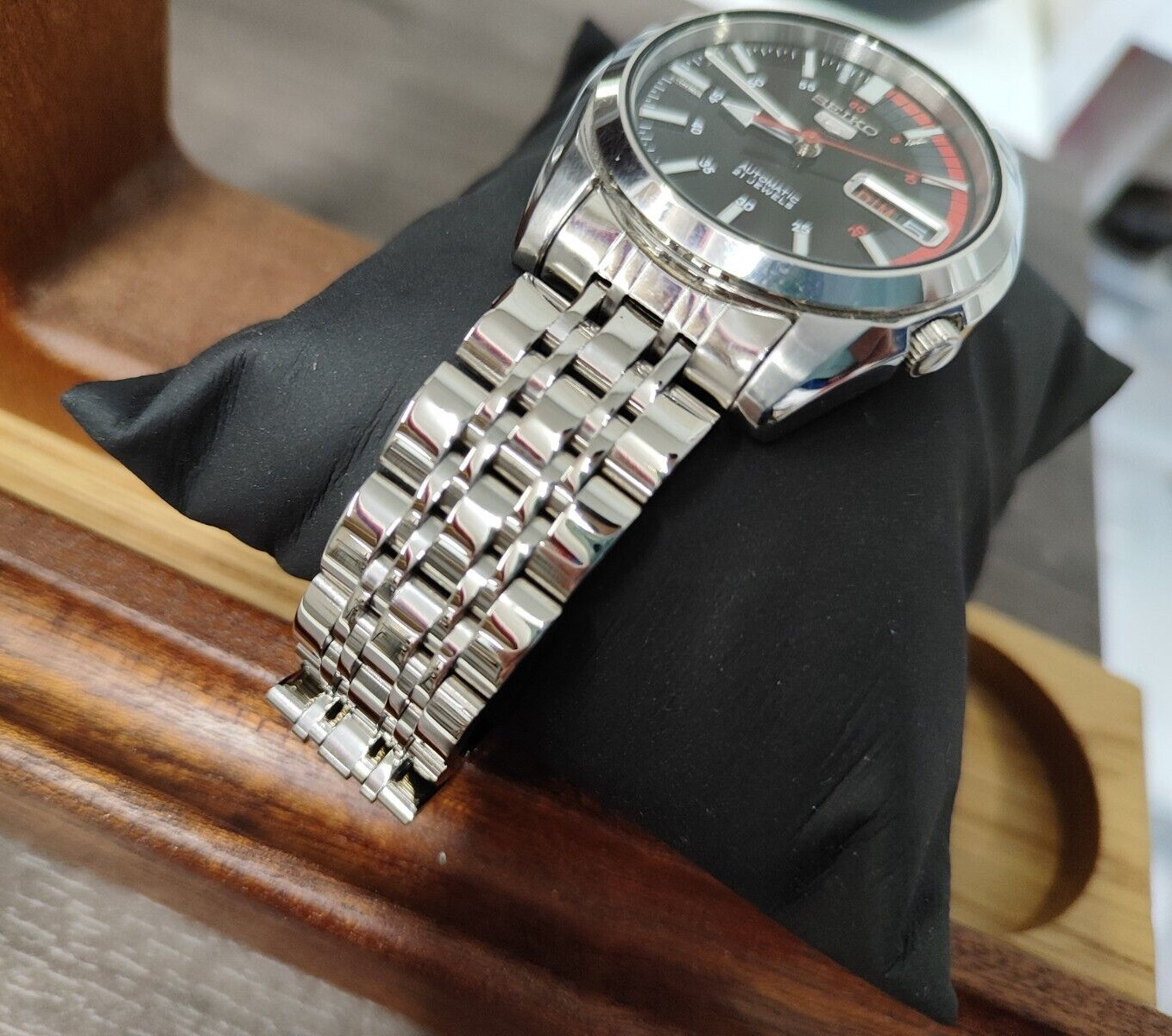 18mm jubilee Stainless Steel Bracelet fit Seiko snk375 snk361 SNK Fits 36mm 37mm