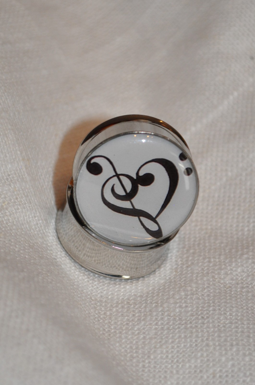 Gauge Ear Plugs Music Note Heart Treble Clef Bass Clef Ear Plug for Gauged Ears