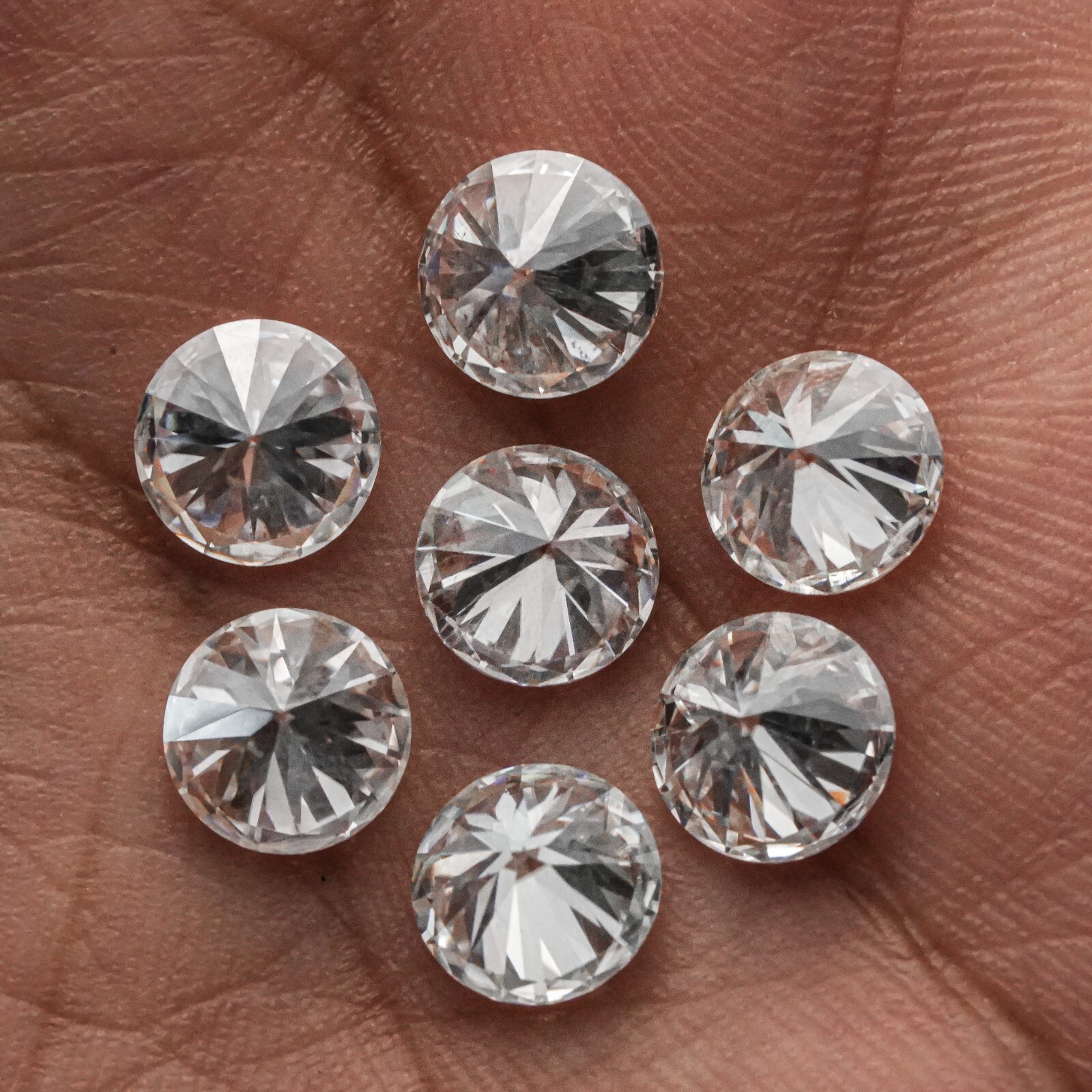 VVS1/D LAB Grown Diamond CVD Loose Diamond Round Cut 0.90MM Polished 250 Pcs 1ct