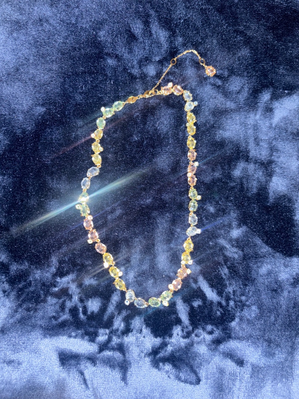 NEW 100% Authentic SWAROVSKI Multicolor Crystals Gema Tennis Necklace 5714836