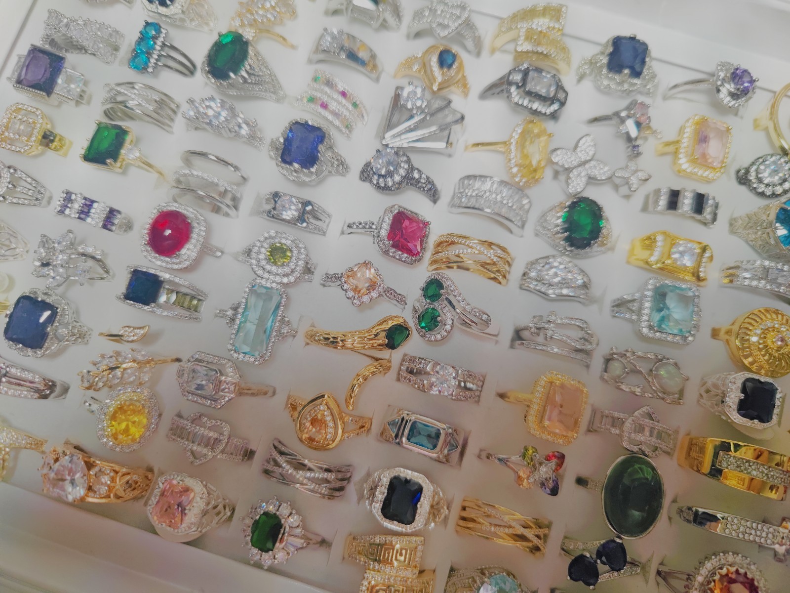 Wholesale 50Pcs Mixed Rings Bulk Finger Band Ring Lot Men Women Jewelry Fashion