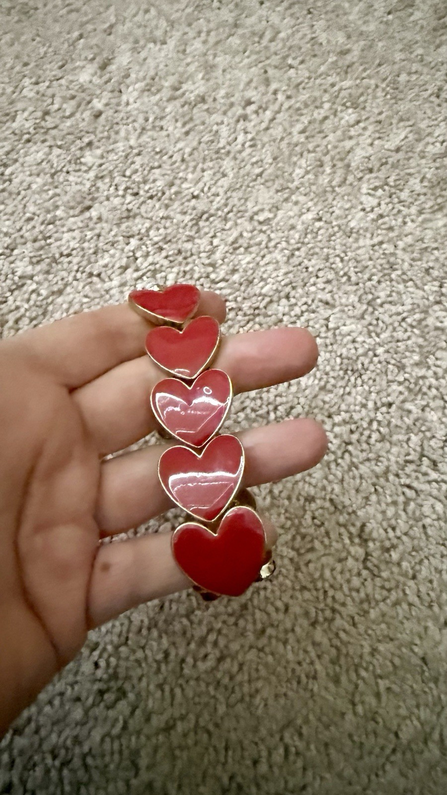 Charter Club From Macy’s Red Heart Bracelet