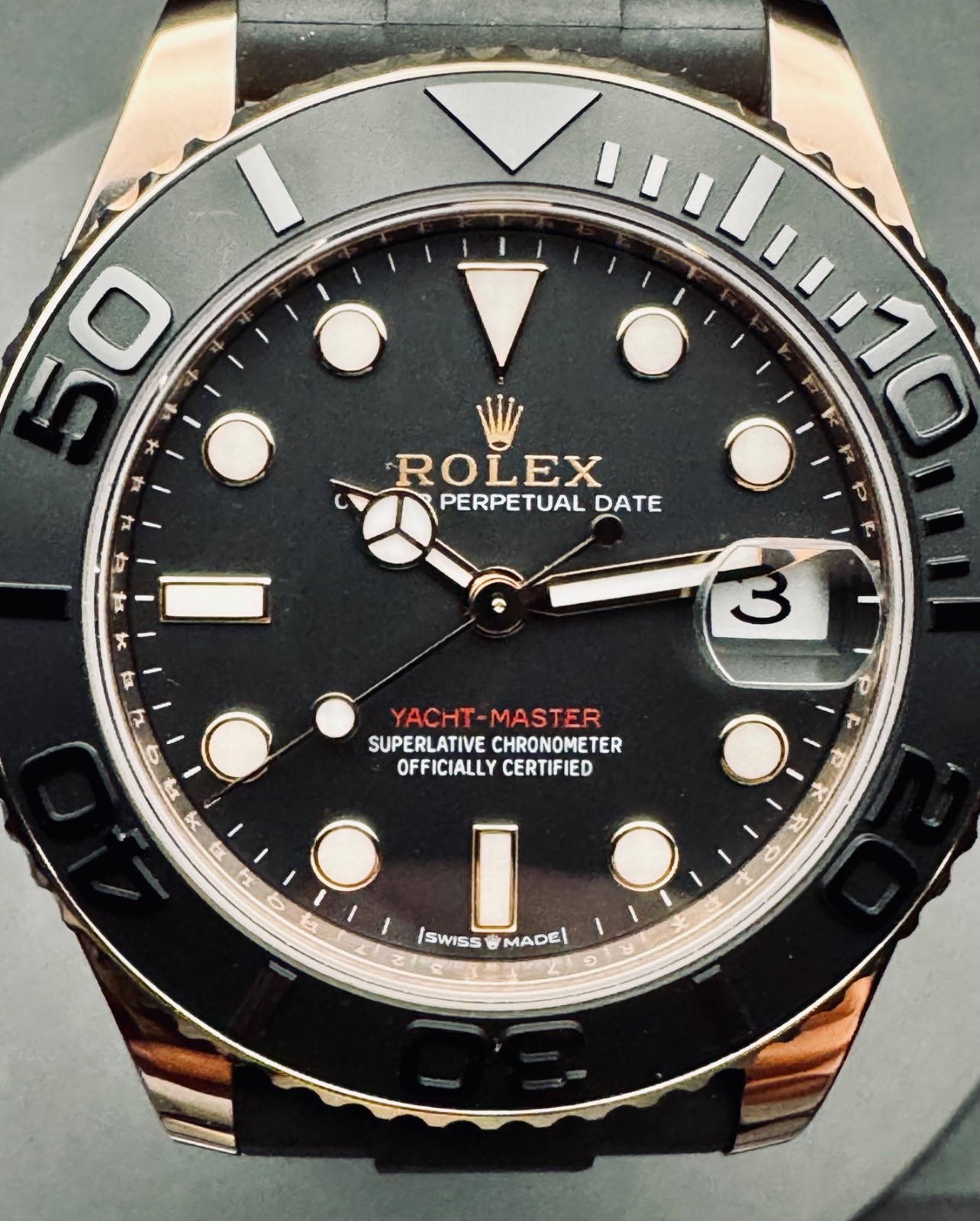 2024 Rolex rose gold 37mm Yachtmaster Ladies sport watch for the holidays!