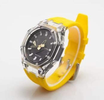 [Unused] G-SHOCK GA-2100 GA-2110 GA-B2100 Clear Bezel Yellow Yellow Belt Set