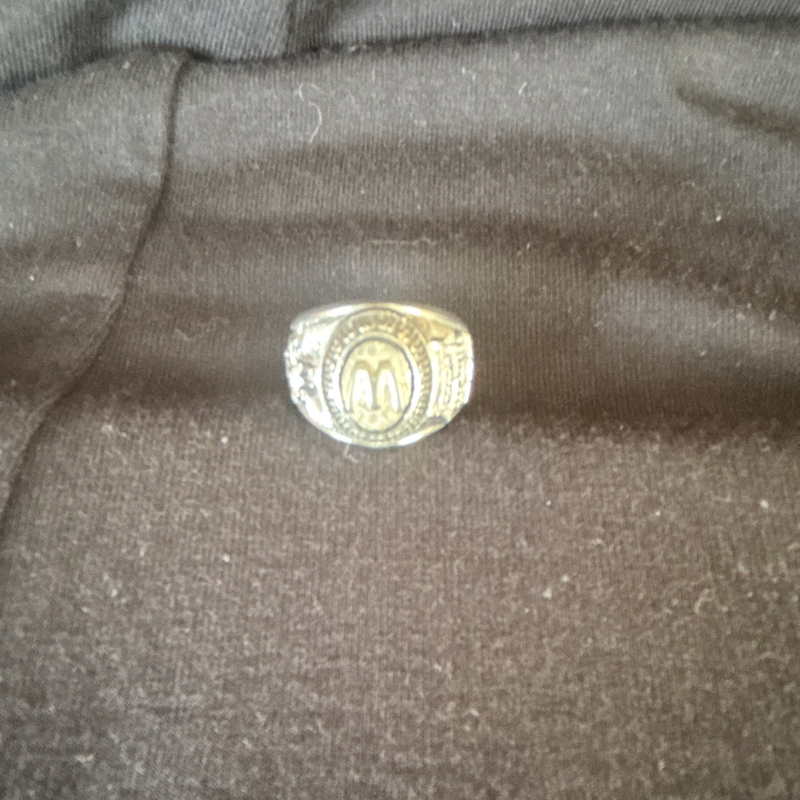 Vintage McDonald’s employee crew award ring 1983 to 1984 Balfour size 6 rare