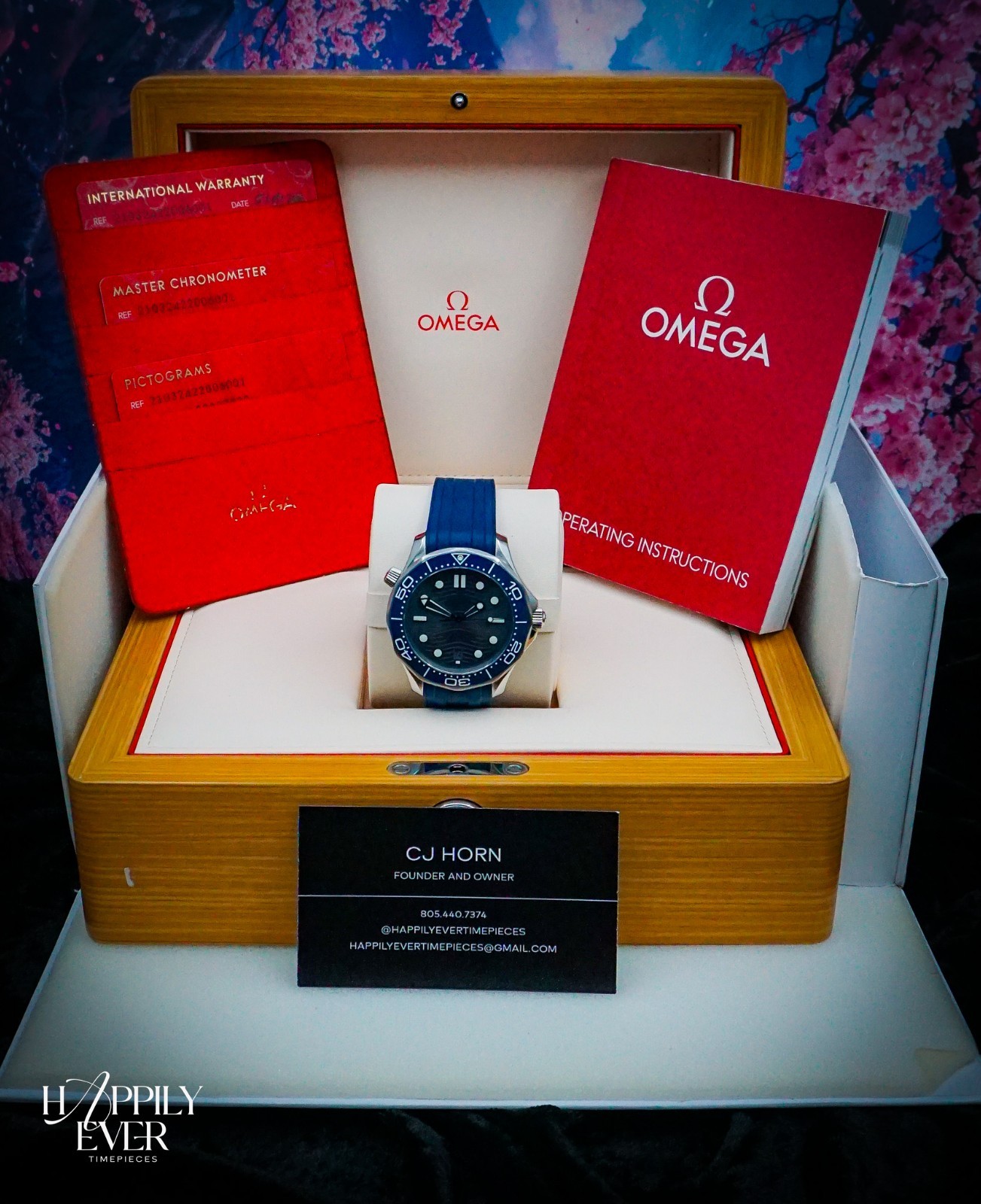2023 OMEGA Seamaster Diver “Grey Wave” 300M 210.32.42.20.06.001 Full Set